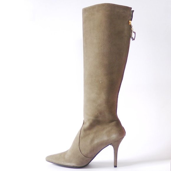 NEW Stuart Weitzman Sohot Suede Heeled Boots - Picture 5 of 15